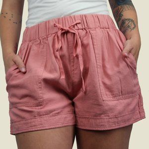 Pink Cotton Shorts